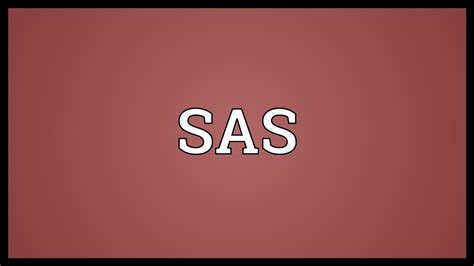 Sas Meaning Youtube