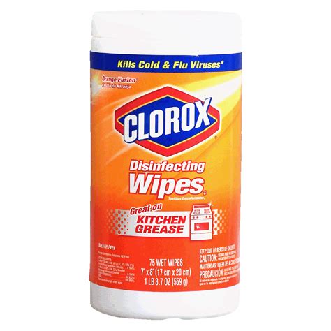 clorox disinfecting wet wipes bleach free orange fusion