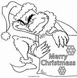 Grinch Coloring Pages Kids Printable sketch template