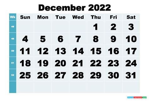 december  calendar printable word printable calendar