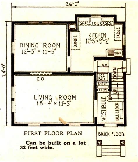 sears catalog dutch colonial floorplan   plan modern house floor plans