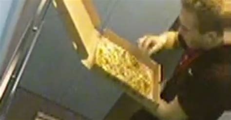 Pizza Delivery Guy Caught On Video Eating Toppings