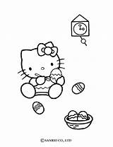 Easter Kitty Hello Coloring Pages Eggs Happy Kids Paques Activities Printable Print Pinnwand Auswählen Online Hellokids sketch template