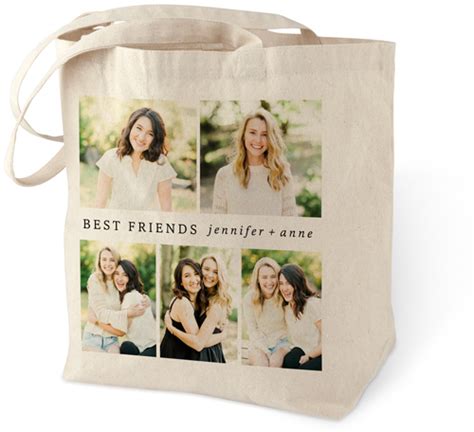 caption gallery of five cotton tote bag by shutterfly shutterfly