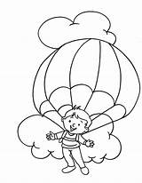 Parachute Coloring Pages Enjoying Parachuting Skydiving Getcolorings Color Kids Popular 65kb 792px sketch template