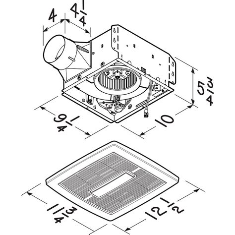 aernsl discontinued nutone roomside series  cfm  sones humidity sensing ventilation