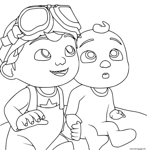 cocomelon coloring pages  print
