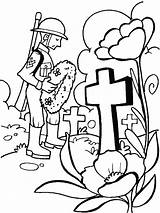 Coloring Pages Remembrance Anzac Veterans Printable Memorial Kids Poppy Sacrifice Activities Colouring Sheets Clip Honour Remember Great Clipart Australia Crafts sketch template
