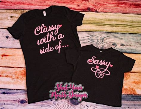 custom listing etsy sassy shirts mommy and me outfits mommy and