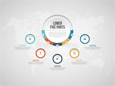parts infographic stock vector illustration  business