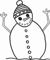 Snowman Coloring Scary Simple Sheet Drawing Christmas Printable Sheets Getdrawings sketch template