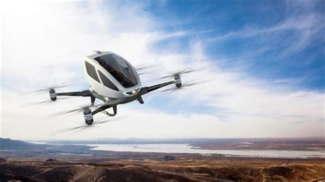 ehang  chinese company testing worlds  flying taxi drone  nevada national
