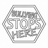 Bullying Coloring Stops Bully Thecolor Prevention Daye Avid Reader Awareness Coloringhome sketch template