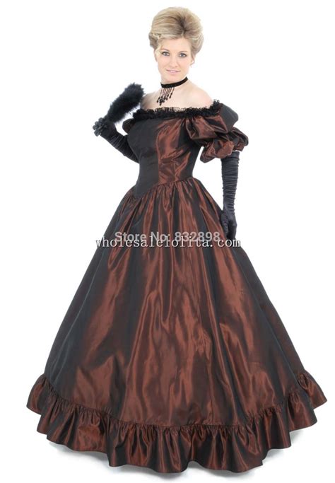 floor length ball gown slash neck short none civil war gowns priscilla gown in dresses from