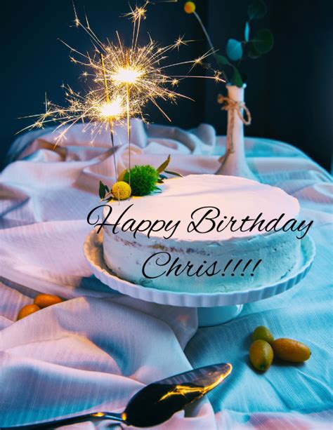 happy birthday chris template postermywall