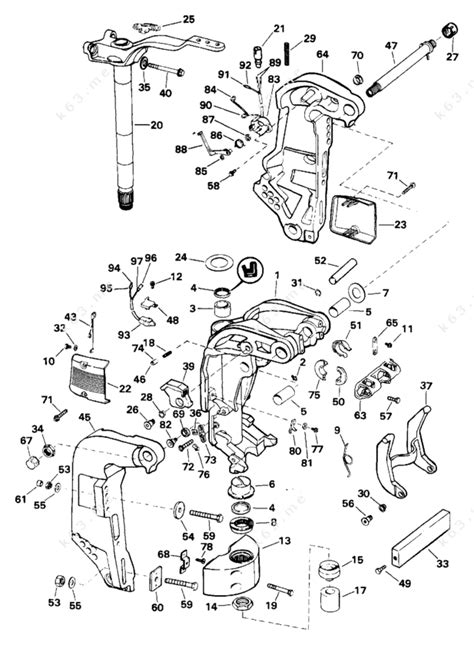 evinrude   eexetg midsection parts catalog