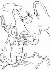 Horton Hears Clover sketch template