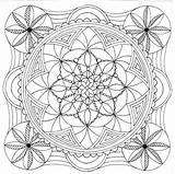 Mandala Square Pages Coloring Color Getcolorings Colouring Adult sketch template