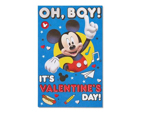 mickey mouse valentines day card american