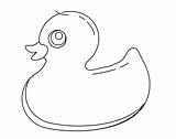 Duck Rubber Drawing Ducky Homecolor sketch template