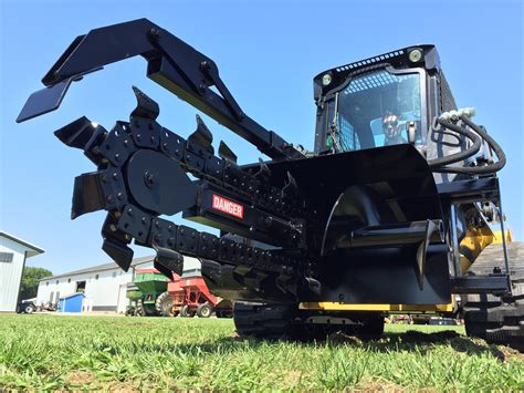 trencher attachments  skid steer loaders premier