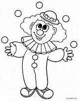 Clown Pages Coloring Preschoolers Cool2bkids sketch template