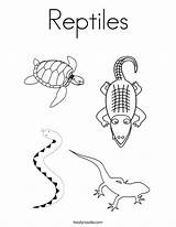 Coloring Reptiles Pages Twistynoodle Amphibian Reptile Print Printable Preschool Snake Kids Turtle Lizard Animal Colouring Amphibians Worksheets Tracing Alligator Color sketch template