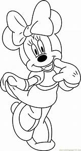 Minnie Coloring Coloringpages101 Characters sketch template