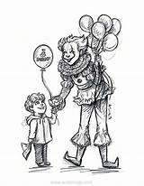 Clown Pennywise Coloring Pages Georgie Drawing Friendly Printable Xcolorings 74k 776px 600px Resolution Info Type  Size Getdrawings sketch template