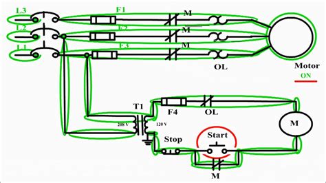 start stop motor wiring diagram