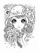 Coloring Pages Para Colorear Dibujos Mandala Anime Print Vintage Adult Colorful Takahashi Color Drawings Book Grown Ups Printable Adults Cute sketch template