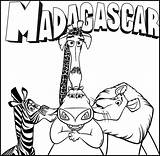 Madagascar Coloring Pages Activity sketch template
