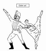 Nutcracker Coloring sketch template