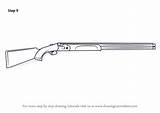 Draw Shotgun Drawing Step Beretta Dt11 Shotguns Improvements Necessary Finish Weapons Make Tutorials sketch template