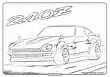 Coloring Nissan Fairlady 240z Printable sketch template