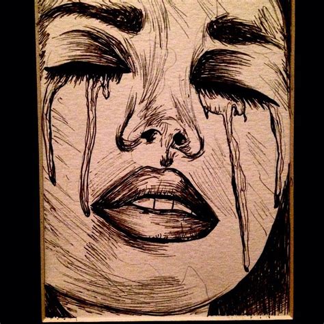 crying face drawing  getdrawings