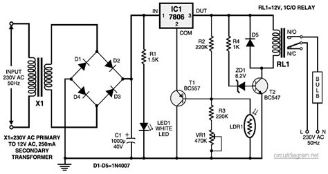 automatic light controller circuit scheme