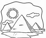 Egipto Desierto Camellos Egipt Kolorowanki Pirámides Piramide Egyptische Woestijn Hete Wydruku Piramides Egipcios Imagen Pyramids Cálido Infantiles Categorieën Darmowe sketch template