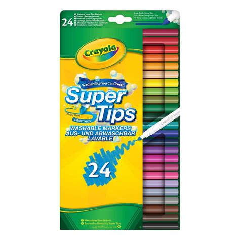 crayola supertips washable markers  pack hobbycraft