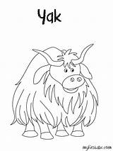 Yak Coloring Pages Letter Preschool Alphabet Clipart Handwriting Practice Kids Printable Animal Worksheets Color Palette Bestcoloringpages Actual Link Just Print sketch template