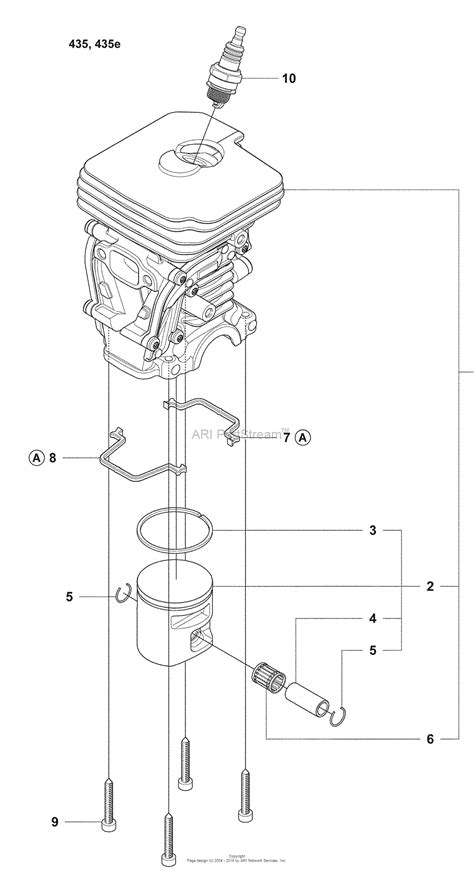 Husqvarna 435 2008 05 Parts Diagram For Cylinder 435 435e