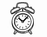 Orologio Despertador Horloge Colorear Alarm Antiguo Relogio Relojes Antic Ancienne Antiguos Dibuix Acolore Stampare Dibuixos Clocks sketch template