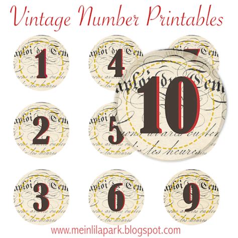 images   printable number stickers vintage