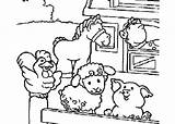 Coloring Farm Animal Animals Pages Barn Printable Toddlers Cute Equipment Print Kids Preschoolers Colouring Color Getcolorings Everfreecoloring House Do Colourin sketch template