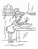 Coloring Pages Flintstones Cooking Kitchen Utensils Series Tv Para Colorear Popular Getcolorings Wilma Picapiedra Los Kids Kleurplaten Animated Coloringpages1001 Picgifs sketch template