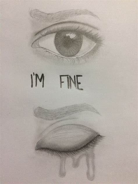 easy pencil drawings  sadness