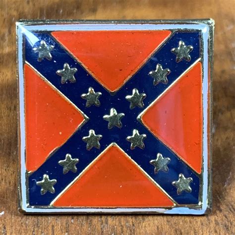 confederate flag lapel pin 7 csa collection