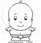 Baby Clipart Cute Boy Whities Tighty Cartoon Coloring Cory Thoman Vector Outlined Royalty Diaper Cloth 2021 sketch template