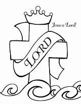 Coloring Jesus Pages Christian Sunday School Lord Bible Cross God King Kids Color Printable Cartoon Christ Name Gospel Clipart Book sketch template