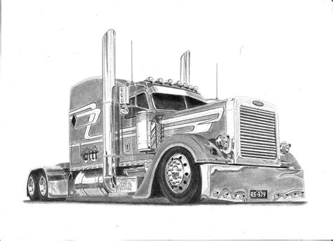 image result  custom peterbilt truck drawings custom peterbilt